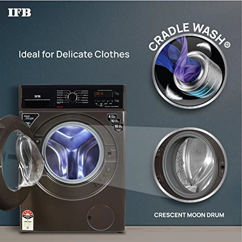 IFB 7 Kg 5 Star Front Load Washing Machine 2X Power Dual Steam (ELITE MXS 7012, Mocha, Hard Water Wash)