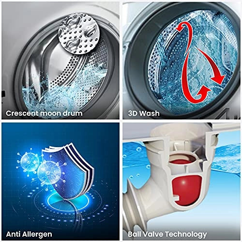 IFB 8 Kg Fully-Automatic Front Loading Washing Machine (Senator VXS, Silver, 3D Wash, Aqua Energie)
