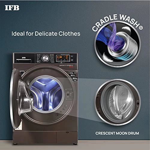 IFB 8kg 5-Star Front Load Washer 2X Power Dual Steam (SENATOR MXS 8012, Mocha, Hard Water Wash)