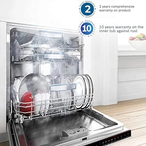 Bosch 14 Place Settings Dishwasher (SMS46KI03I, Silver Inox), 60 cm