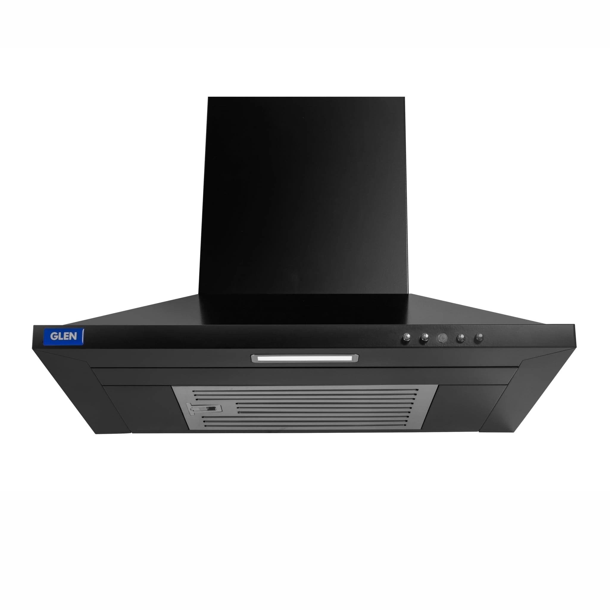 Glen Electric Kitchen Chimney With 7 Year Warranty On Motor, Pyramid Shape SS Baffle filter 60cm 1100 m³/h - Black (6049 IN BLK)