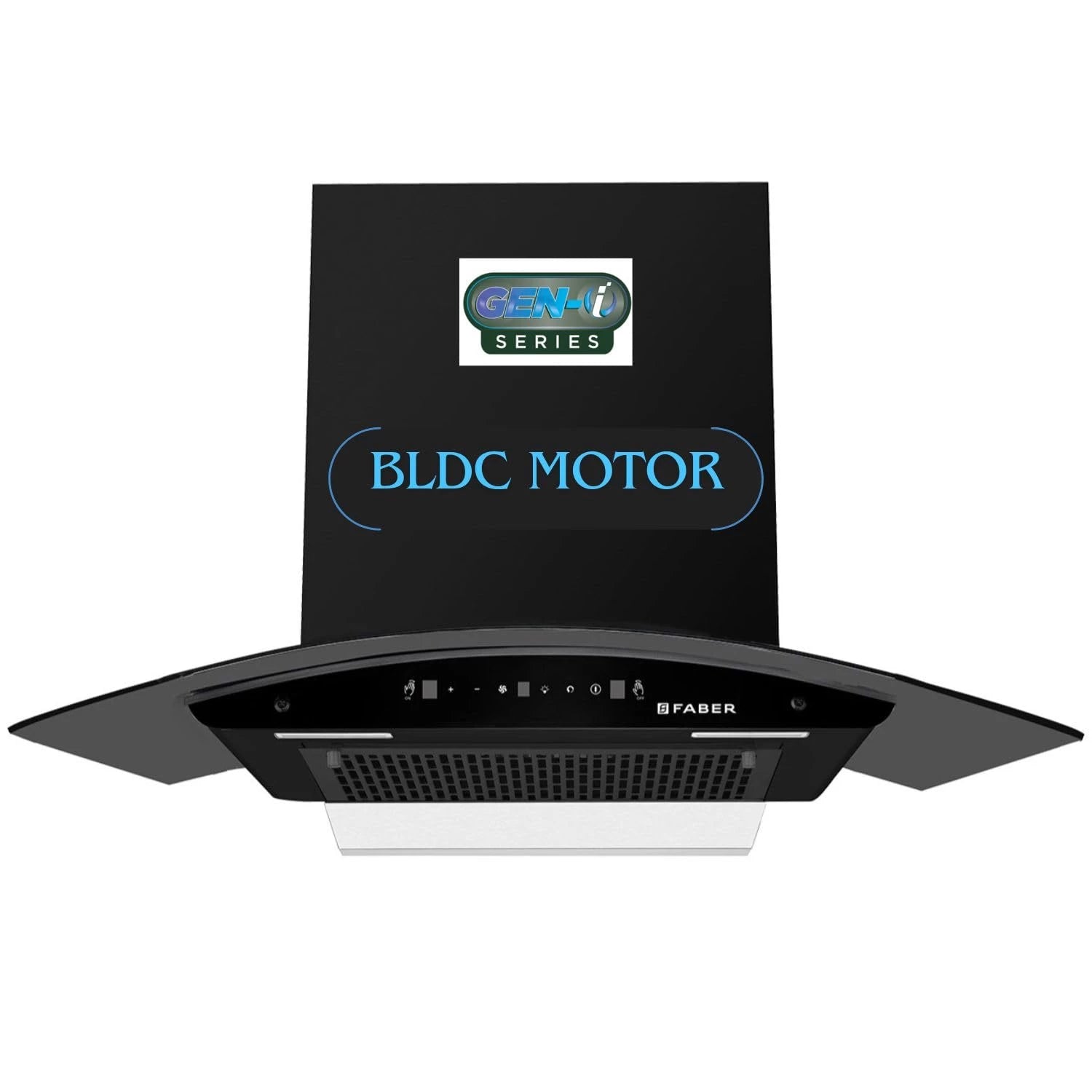 Faber 90cm 1500m³/hr BLDC Autoclean Chimney|Black Matt Filterless|Oil Collector|Touch & Gesture Control|9 Speed|LED|12 Yrs on Motor, 2 Yrs Comprehensive Warranty by Faber|HOOD IRIS BLDC FL HC BK 90