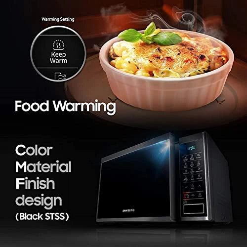 Samsung 23 L Solo Microwave Oven (MS23J5133AG/TL, Healthy Cook, Black)