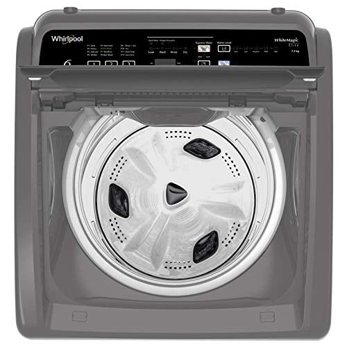 Whirlpool 7.5 Kg 5 Star Fully-Automatic Top Loading Washing Machine (WHITEMAGIC ELITE 7.5, Grey, Hard Water Wash)