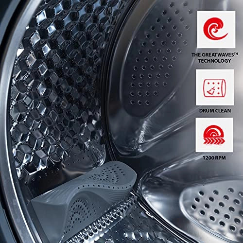 TOSHIBA 7 Kg Fully Automatic Front Loading Washing Machine (J80S2-IND,White)