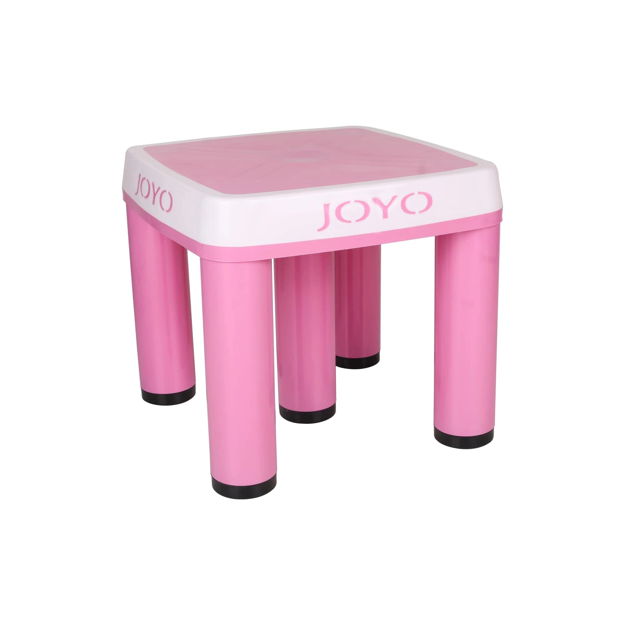 Joyo Stool Pink - Premium Plastic, Strong Support, Bathroom/Multipurpose (Pink)