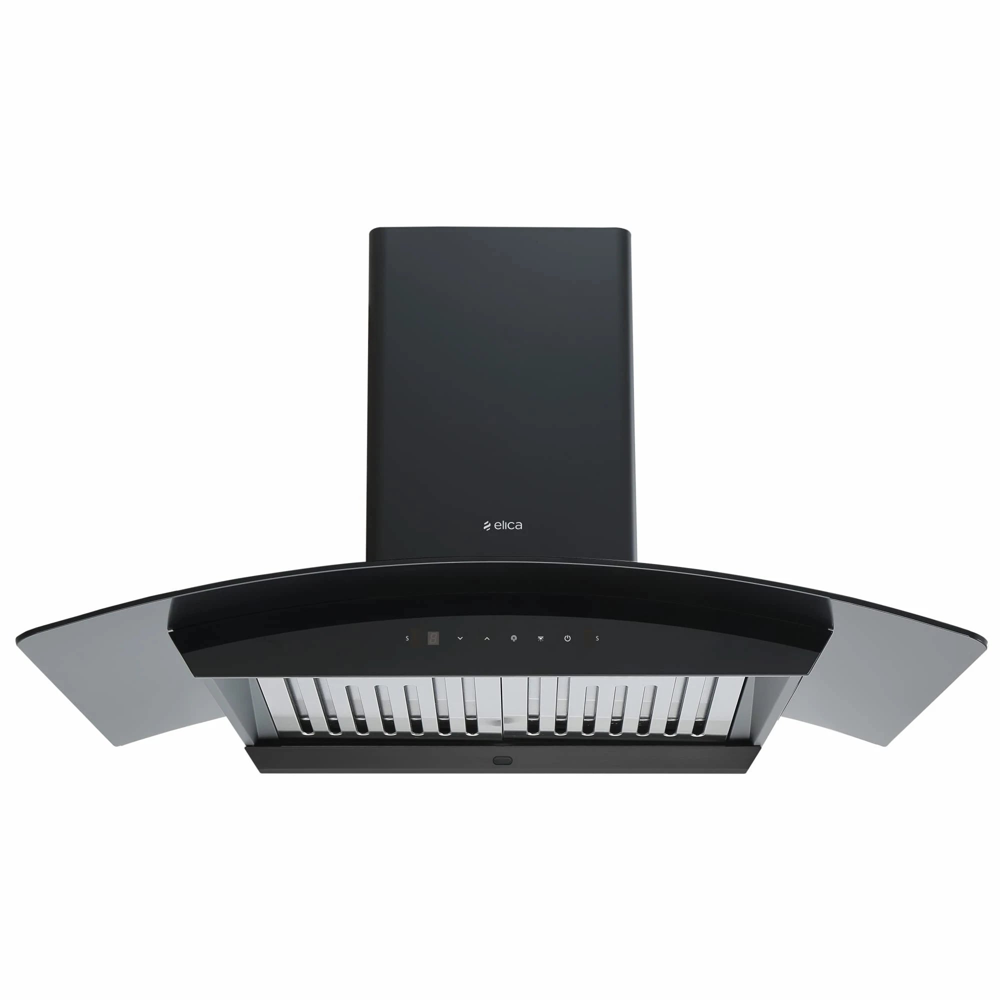Elica 90cm Autoclean Kitchen Chimney with Brushless DC Motor (WDAT HAC 90 MS BLDC NERO) - 2 Baffle Filters, Touch + Motion Sensor Control, Black