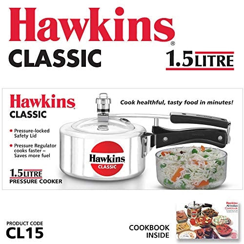 Hawkins Pressure Cooker Classic (Silver)