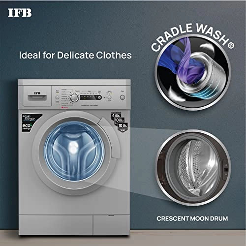 IFB 6 Kg 5 Star Front Load Washing Machine 2X Power Dual Steam (DIVA AQUA SXS 6008, Silver, Hard Water Wash)