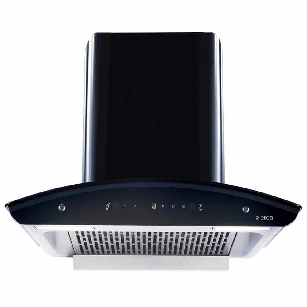 Elica 60 cm 1425 m3/hr Filterless Auto Clean Chimney with Free Kit (WD TFL HAC 60 MS NERO, Touch + MS Control, Black)