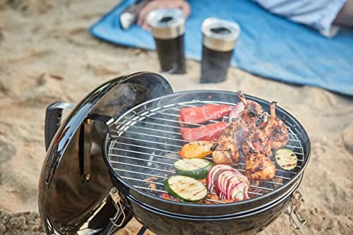 Napoleon 14 - INCH Portable Charcoal Grill - Black, (NK14K-LEG)