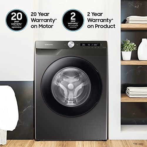 Samsung 7 Kg 5 Star AI Control & Wi-Fi, Fully-Automatic Front Loading Washing Machine (WW70T502NAN1TL, Digital Inverter)