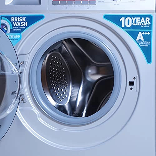 Panasonic 6 kg Fully-Automatic Front Loading Washing Machine (NA-106MB2L01, Silver, Inbuilt Heater)