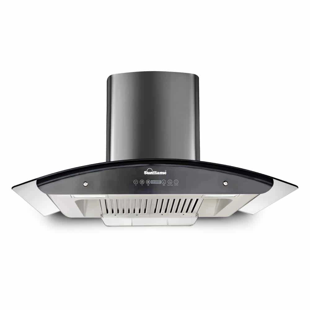 Sunflame CH ACE 90 DX-T Auto Clean Wall Mounted Chimney (Black 1230 CMH)