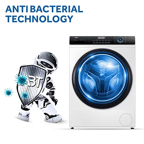 Haier Fully Automatic Washing Machine with Inverter Motor, Super Drum, Dual Spray (HW70-IM12929, Ice White)