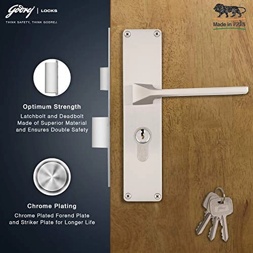 Godrej Door Locks 200 mm Door Handle set with Lock Body 2C 5991