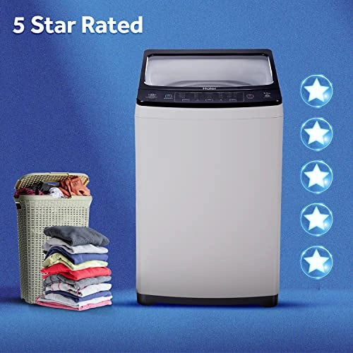 Haier HWM65-826NZP 6.5Kg Top Load Fully-Automatic Washing Machine, Moonlight Grey