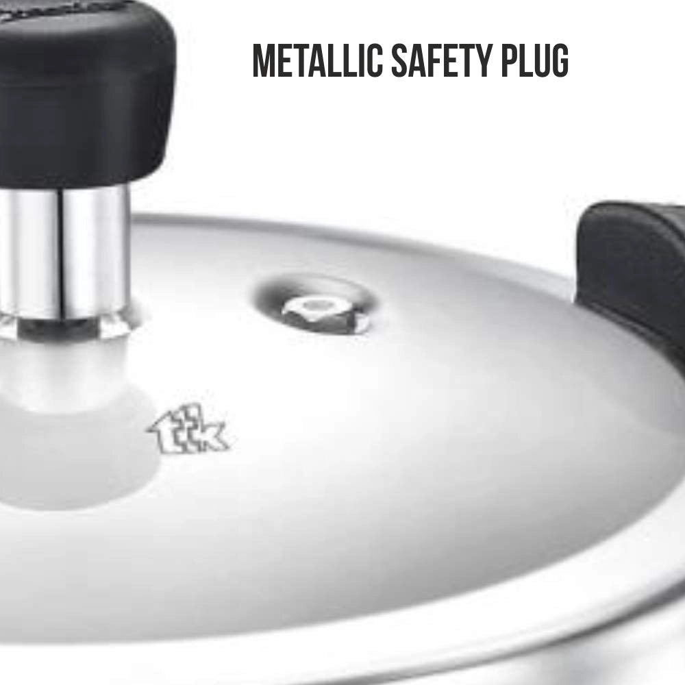 Prestige Popular Stainless Steel Pressure Cooker, 2 litres, Silver