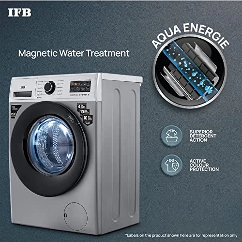 IFB 6.5 Kg 5 Star Front Load Washing Machine 2X Power Dual Steam (SENORITA SXS 6510, Silver & Black, Hard Water Wash)