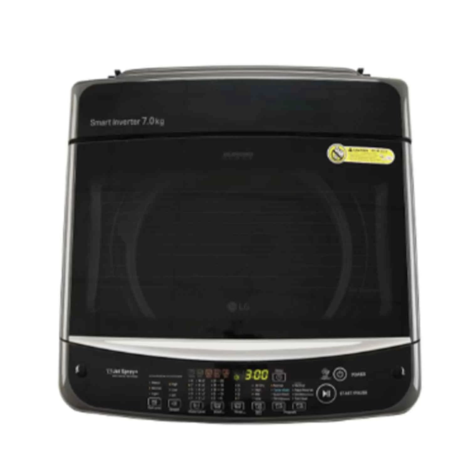 LG 7 Kg 5 Star Inverter TurboDrum Fully Automatic Top Loading Washing Machine (T70AJMB1Z, Jet Spray+, Smart Closing Door, Middle Black)