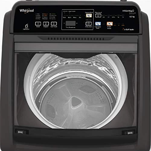 Whirlpool 6.5 kg 5 Star Fully-Automatic Top Loading Washing Machine with In-Built Heater (White magic Elite Plus, Grey)
