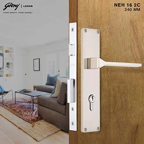Godrej Door Locks 240 mm Door Handle set with Lock Body 1CK 5991