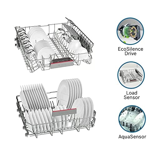 Bosch 14 Place Settings Dishwasher (SMS46KI03I, Silver Inox), 60 cm