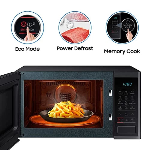 Samsung 23 L Solo Microwave Oven (MS23J5133AG/TL, Healthy Cook, Black)