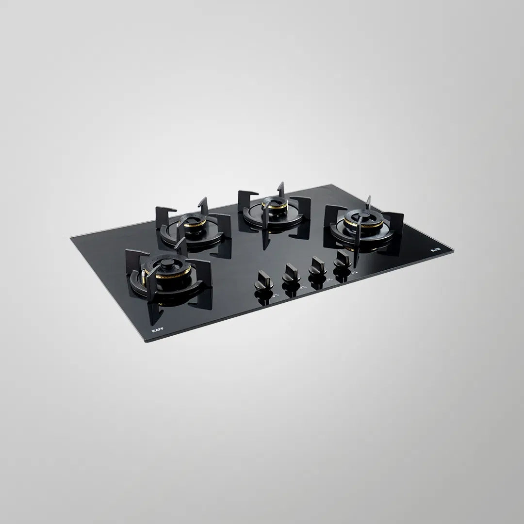 KAFF BZ 804 78cm Built-in Hob: 4 Forged Brass Burners, Auto Electric Ignition