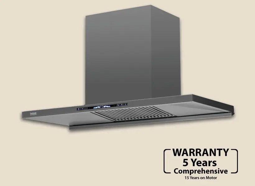 Hindware Imelda 90GRY BLDC Chimney + Alverio DPLX 4B Manual Gas Cooktop Combo