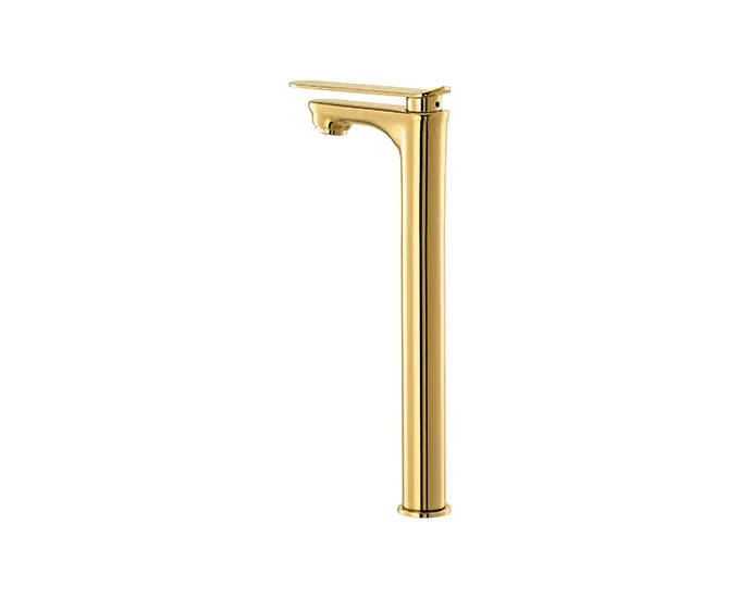 Cera F1018102FG Lustre Brooklyn French Gold Finish Quarter Turn Pillar Cock With 305 mm (12”) Long Extended Body And Aerator