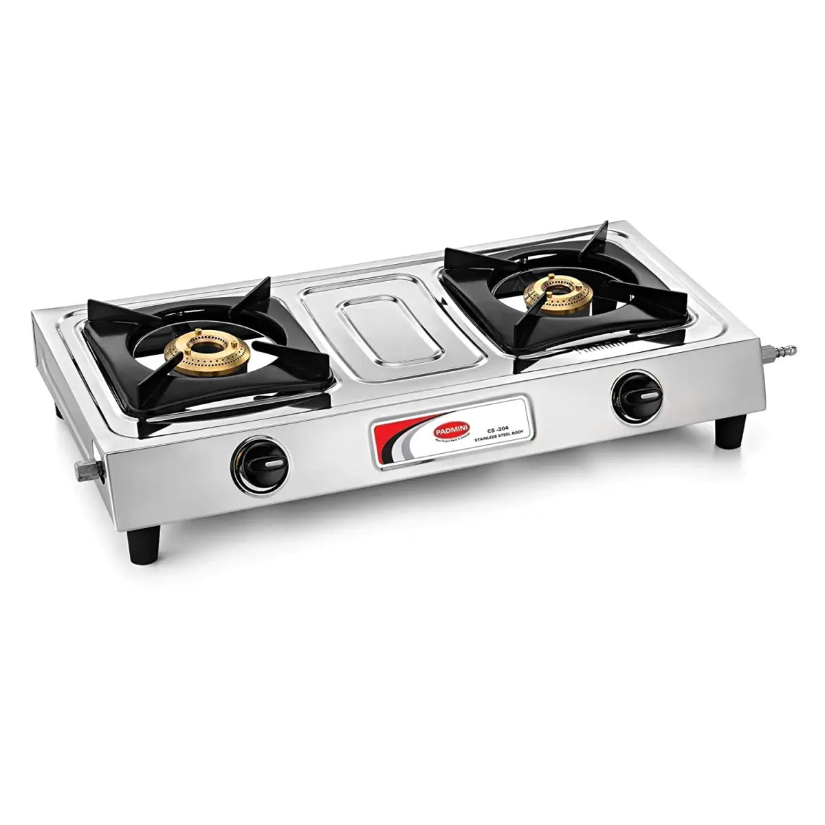 Padmini Gas Stove, 2 Burner, Silver (CS-201)