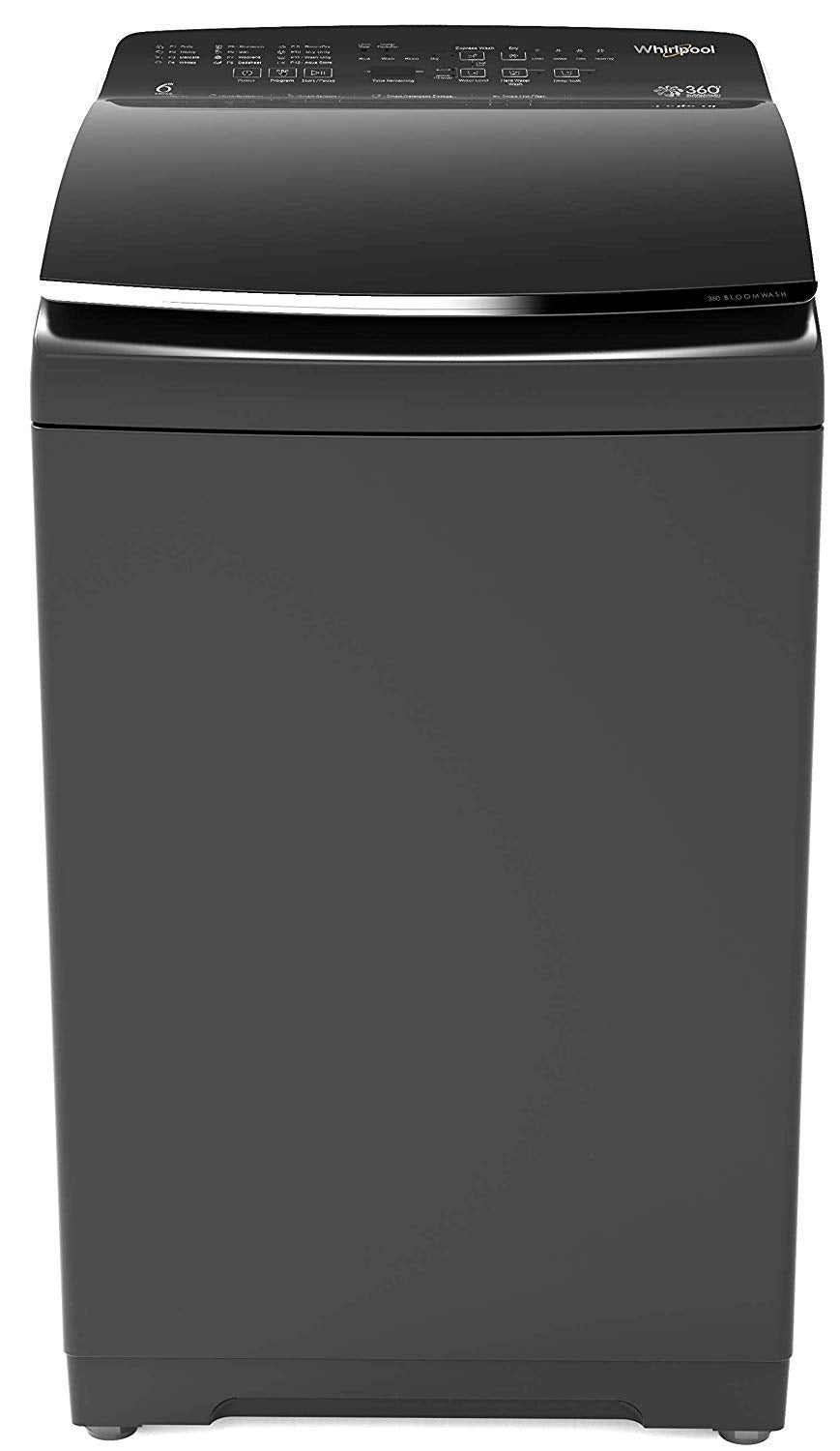 Whirlpool 7.5 kg Fully-Automatic Top Loading Washing Machine (360° BLOOMWASH PRO Heater 7.5, Graphite, In-built Heater)