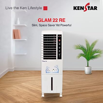 Kenstar Glam 22 Litres Re Honeycomb Tower Cooler With Remote