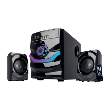 ZEBRONICS Zeb-Rainbow 50W Multimedia Speaker (Built-in FM Radio, 2.1 Channel, Black)