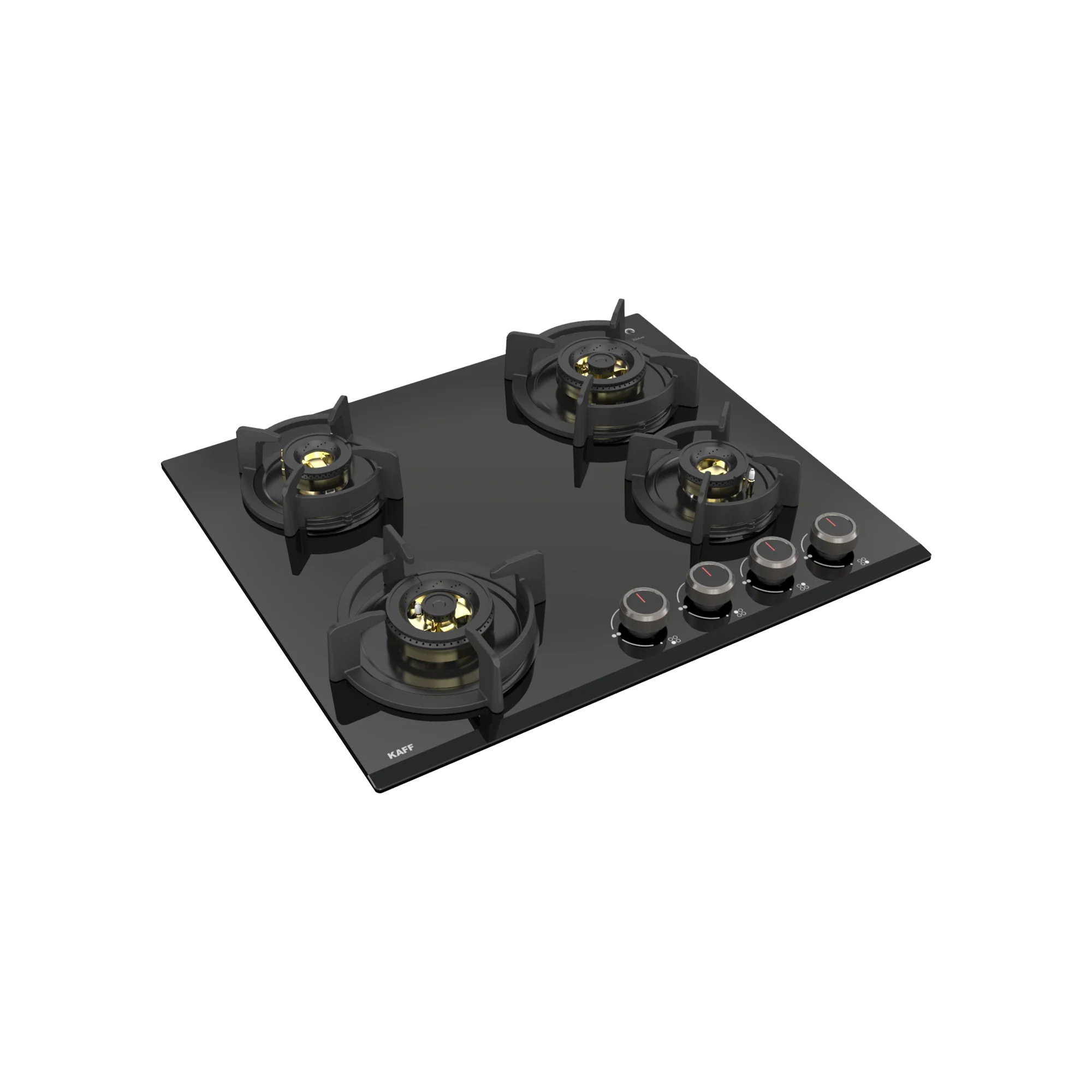 KAFF ASF 604 Electric Hob: Tempered Glass Top, 4 Burners, Auto, Black