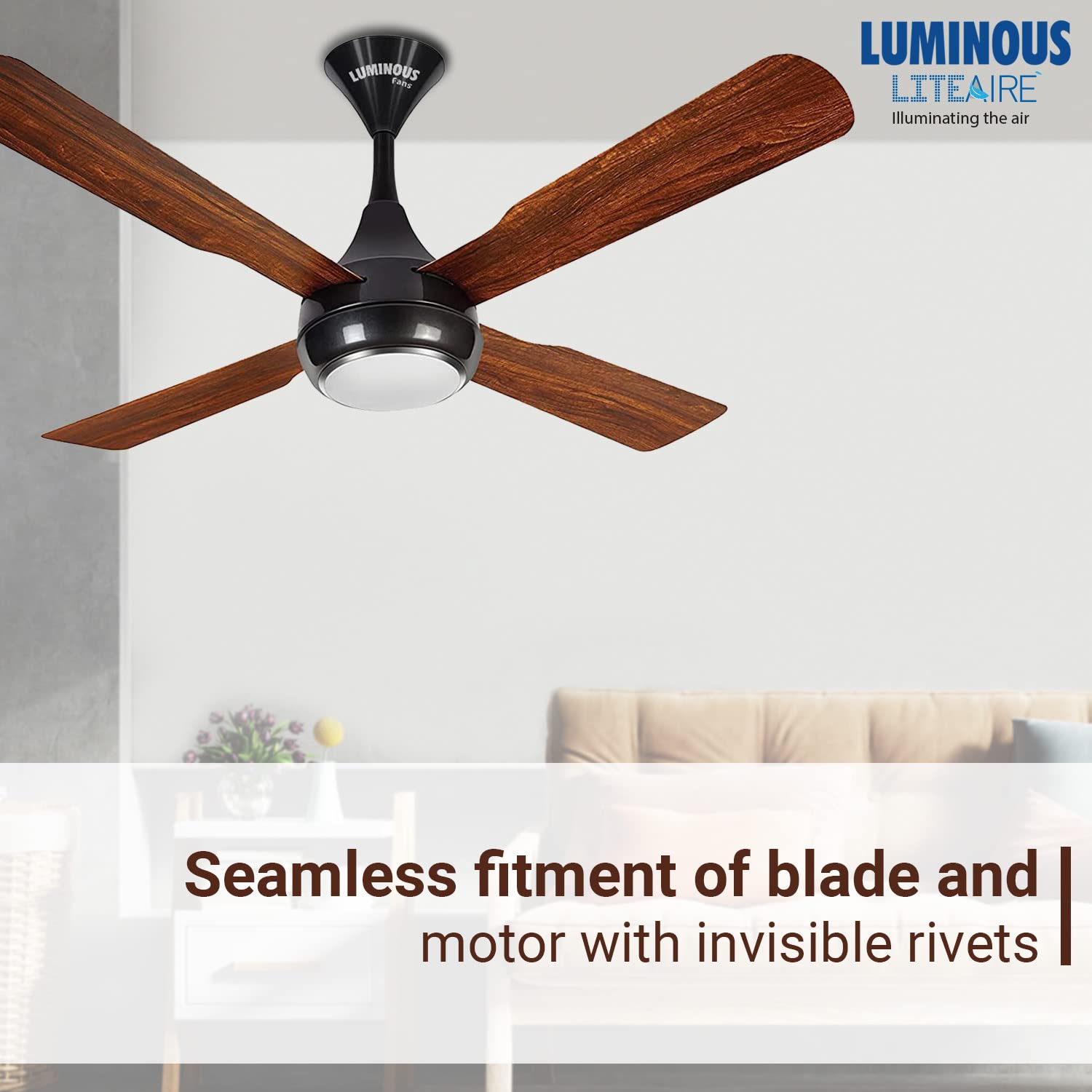 Luminous Aspiration Lite Air 1200mm Ceiling Fan (Multicolour)