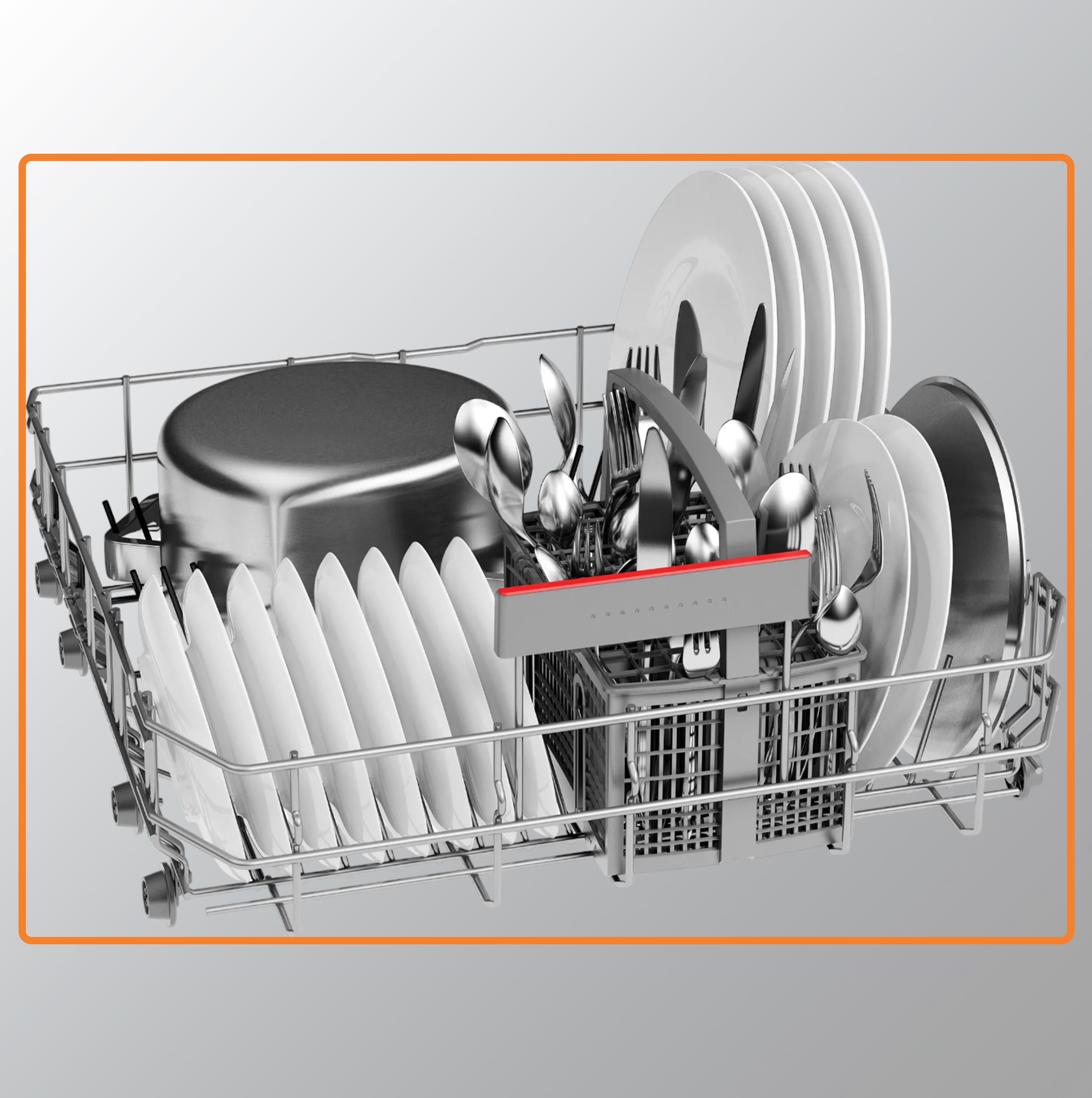 Bosch Series 4 semi-integrated dishwasher SGI4IVS00I 60 cm Stainless steel
