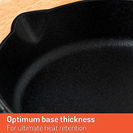 Meyer Cast Iron Skillet (All Cooktop and Induction Compatible) 48447 22cm Black