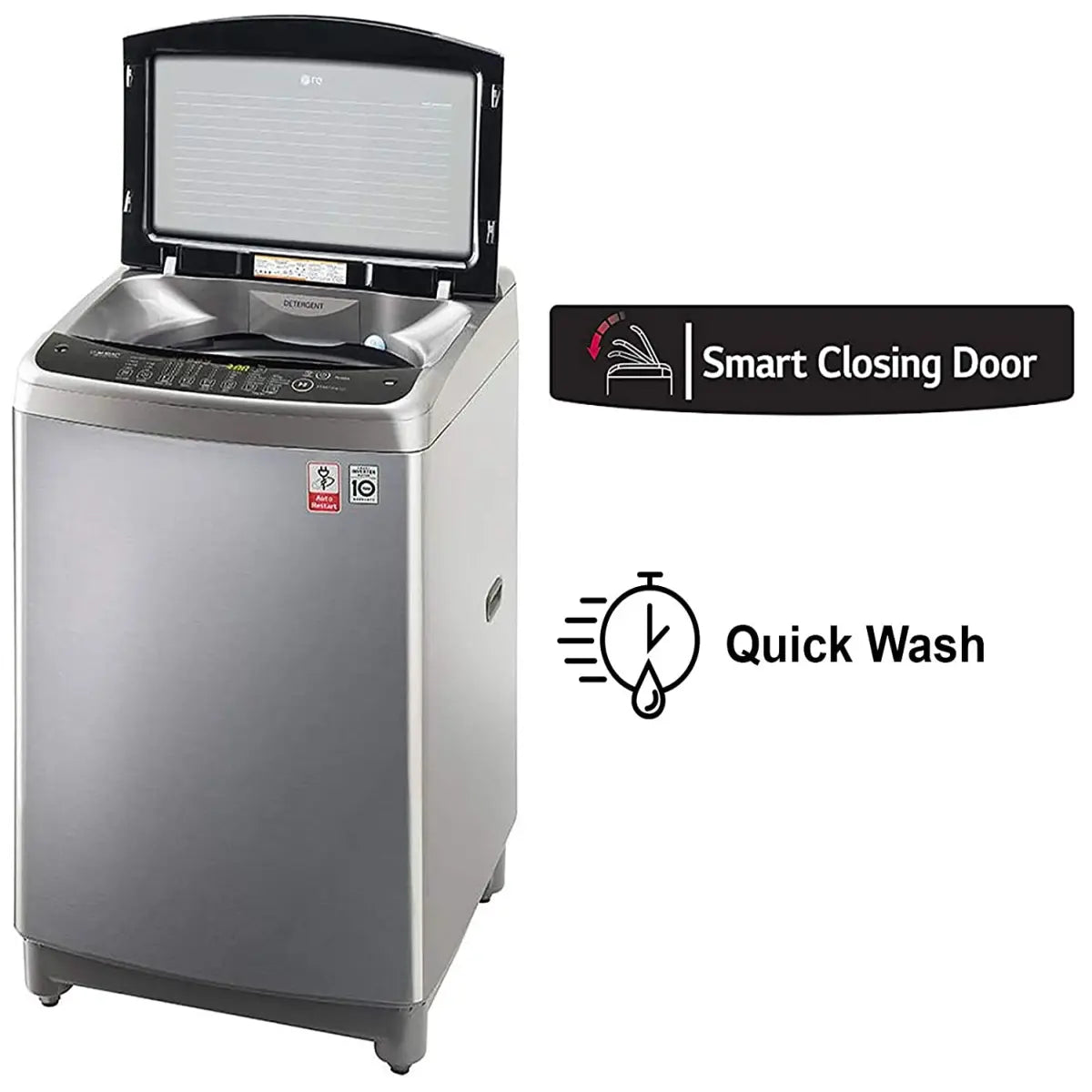 LG 10 Kg Inverter Fully-Automatic Top Loading Washing Machine (T2077NEDL5, STS-VCM)