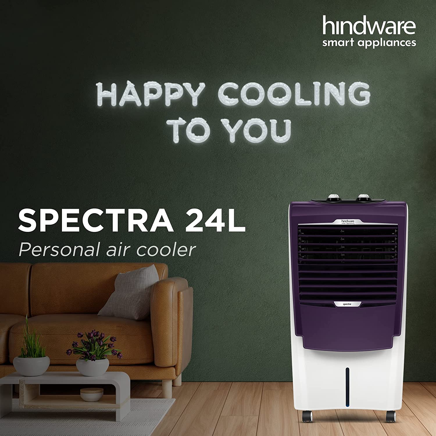 Hindware CP-172401HPP Personal Cooler - 24L Purple