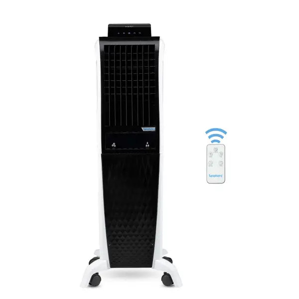 Symphony Diet 3D 40i Tower Air Cooler 40-litres with Magnetic Remote (Black & White)
