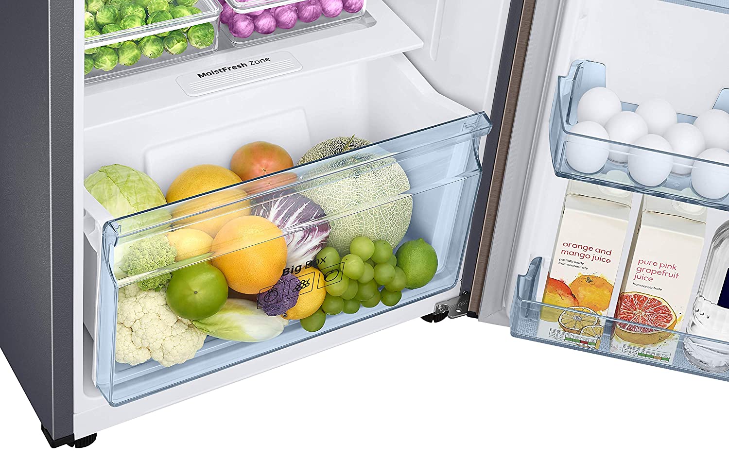 Samsung 253 L 2 Star Inverter Frost-Free Double Door Refrigerator (RT28T3722DX/NL, Luxe Brown, Convertible, 2022 Model)