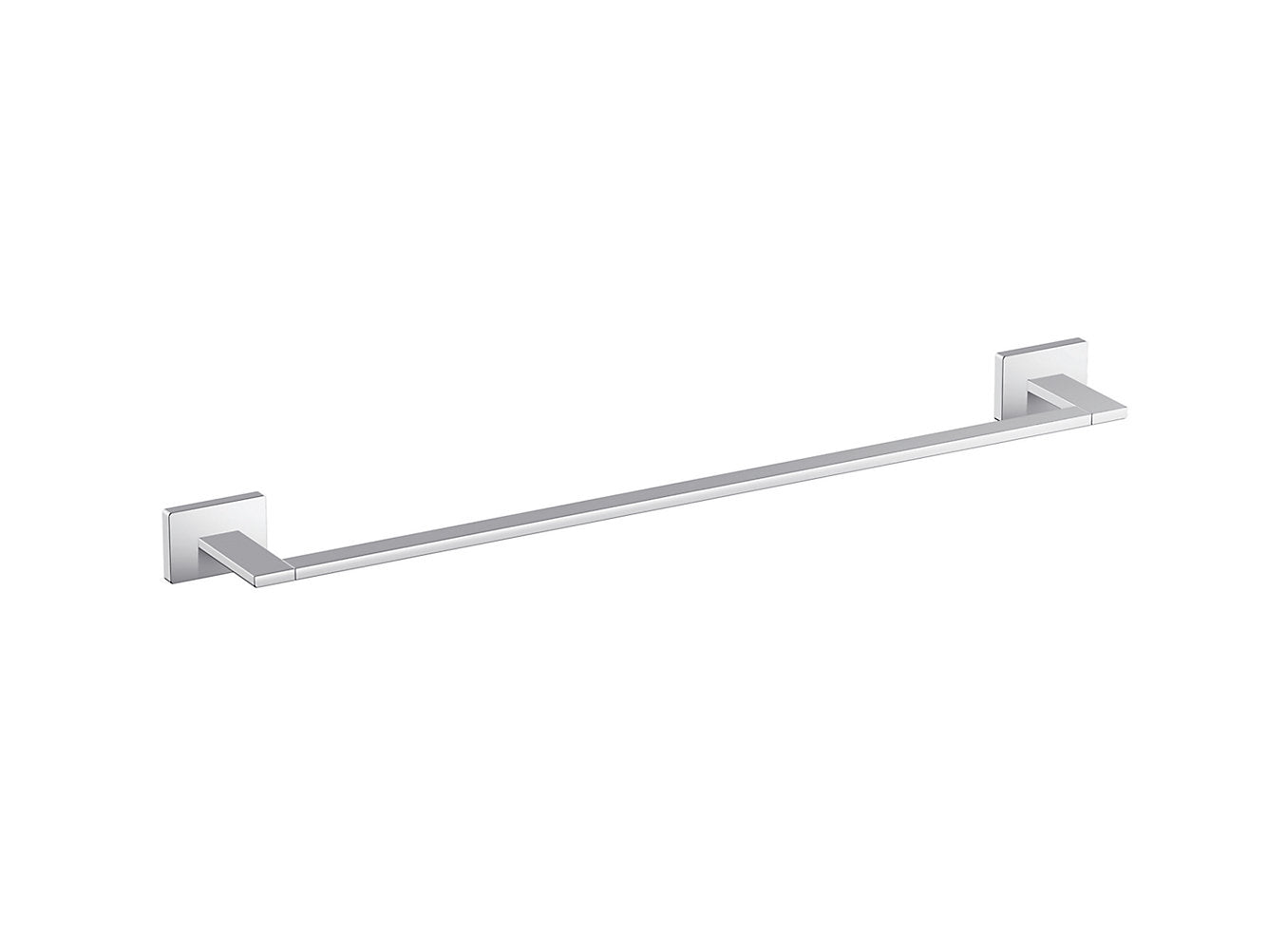 kohler K-25065IN-CP Square 600mm single towel bar in polished chrome