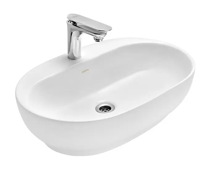 Cera S2020103MW Cafe Matt White 600x400 mm Table Top Wash Basin