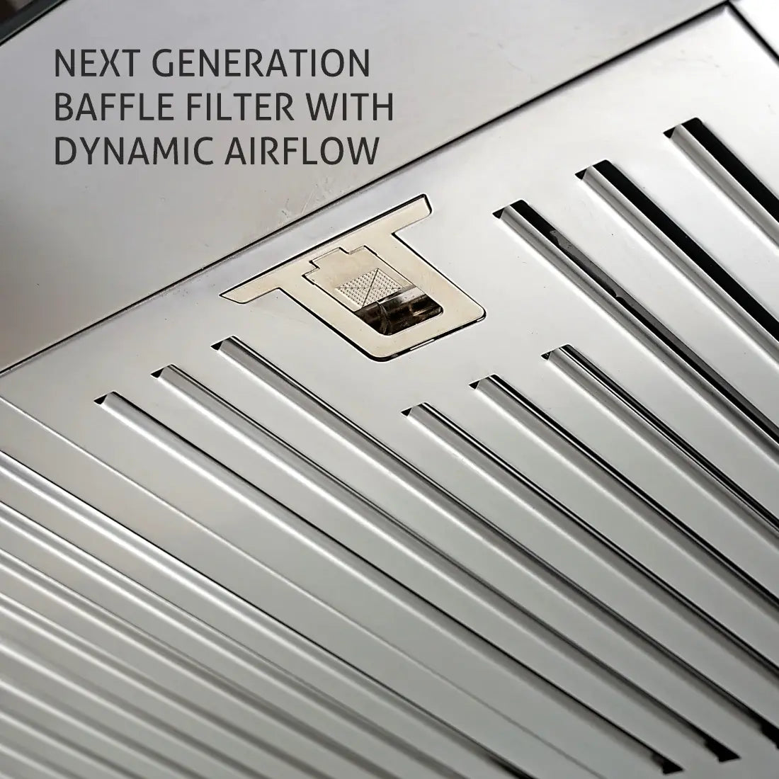Glen Straight Line Ductless Kitchen Chimney 6001 SS BF 70cm 1000 m3/h