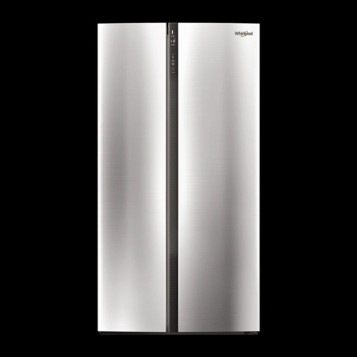Whirlpool W series 603 L Side By Side Frost Free Refrigerator(6th Sense CloudFresh Technology, Sterling steel, 10 Years Warranty )