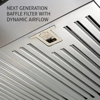 Glen Kitchen Chimney Baffle Filter 60 cm 6071 EX TS - Stainless Steel, Touch Control
