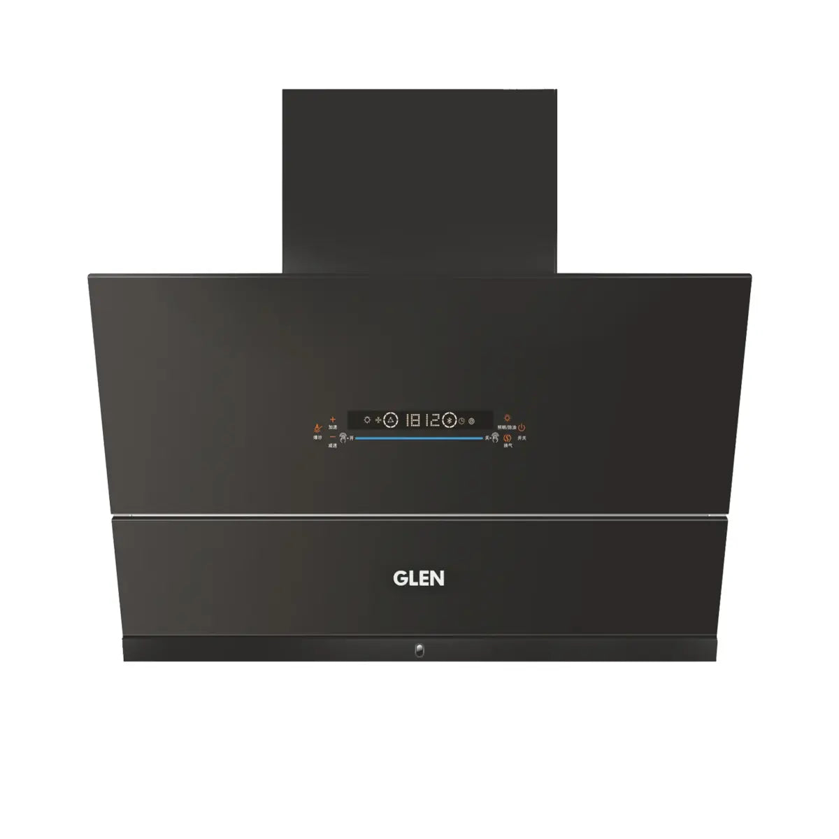 Glen 1400 m3/h Auto Clean Vertical Glass Kitchen Chimney (6074,Filter Less,Touch Control with MS, Black) - 75 cm
