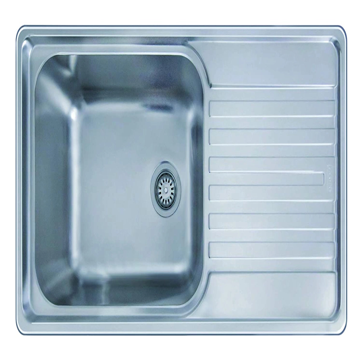 Franke Artisan Stainless Steel Sink, Single Bowl with Drain Board, Satin Steel Finish